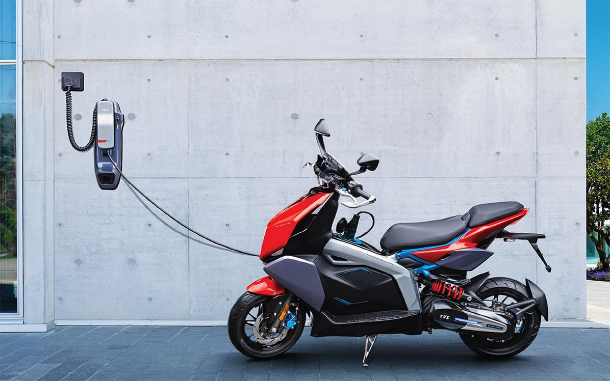TVS X electric scooter charging cable